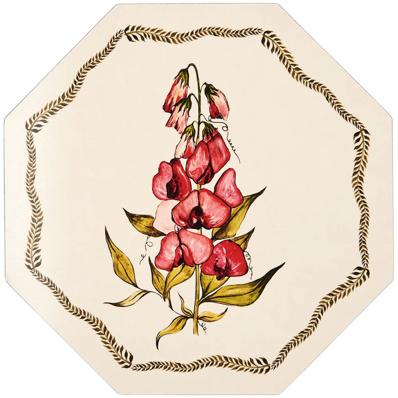 Bell Hutley Table Mat, 28 x 28cm, Foxglove-1