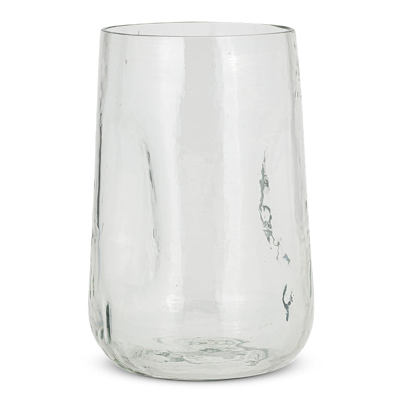 Kotri Recycled Glass Organic Shape Vase, H28cm, Clear-1