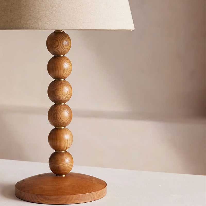 Bead Table Lamp, H61cm, White-2