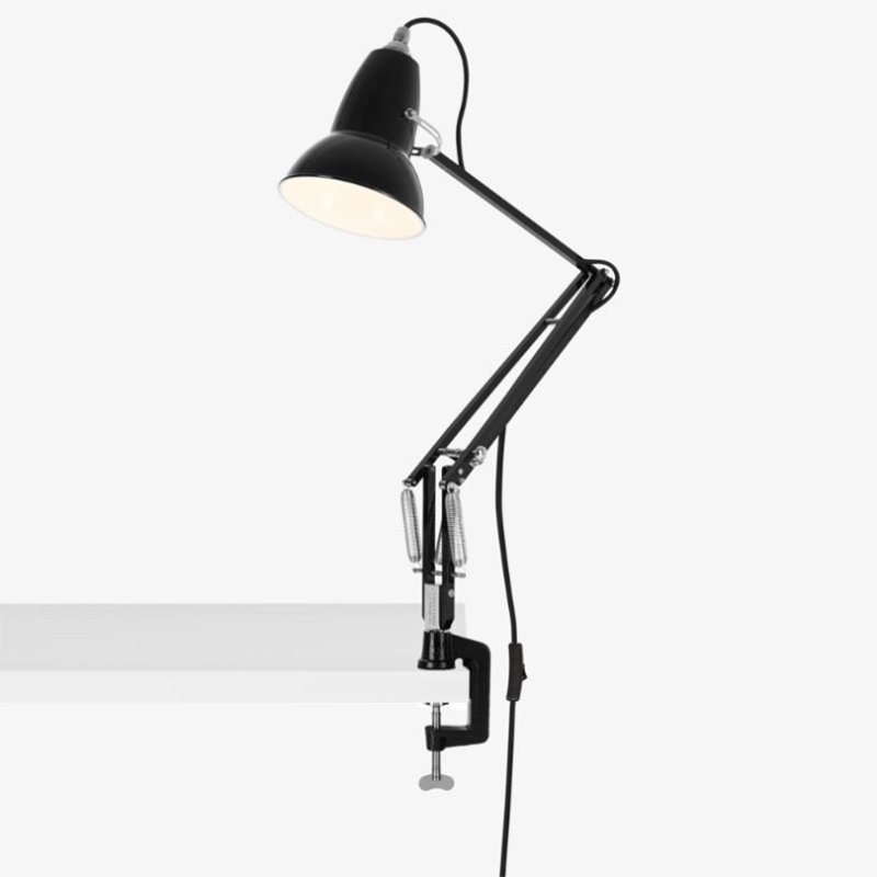 Original 1227 Desk Lamp with Desk Clamp, Jet Black-1