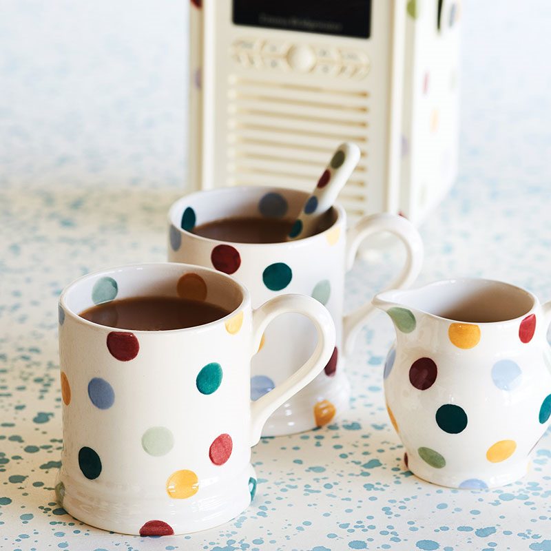 Polka Dot Mug, 300ml, Cream-6