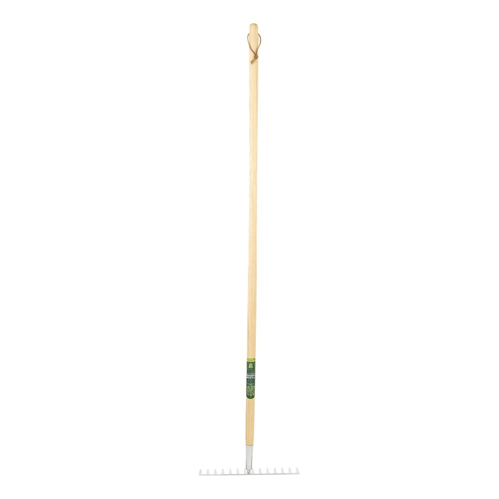 Soil rake, H155 x W35.5cm, Natural/Silver-2