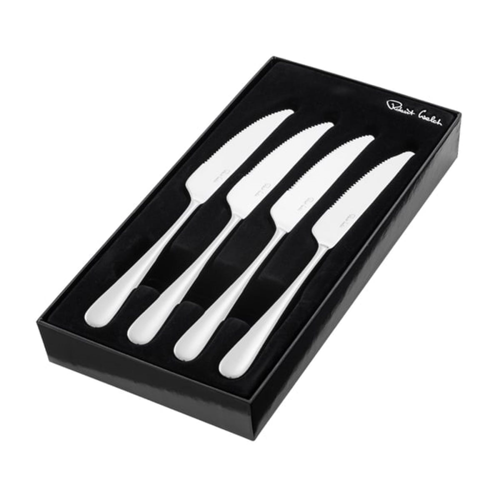 Kingham Bright Set of 4 serrated steak knives, stainless steel-0