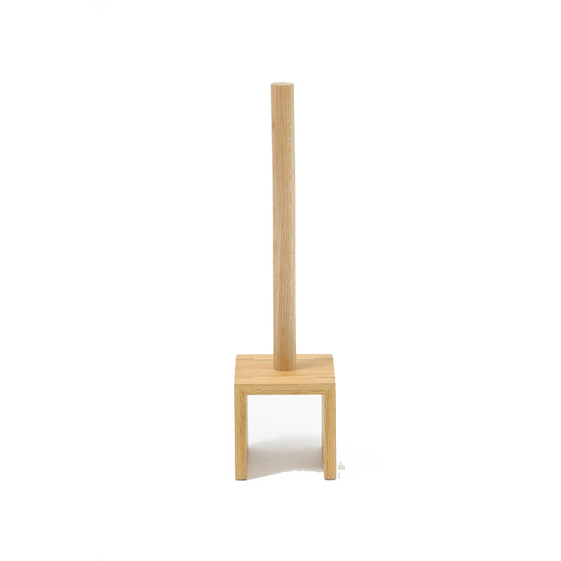 Cosmos Toilet Roll Holder, H48.5cm, Oak-2