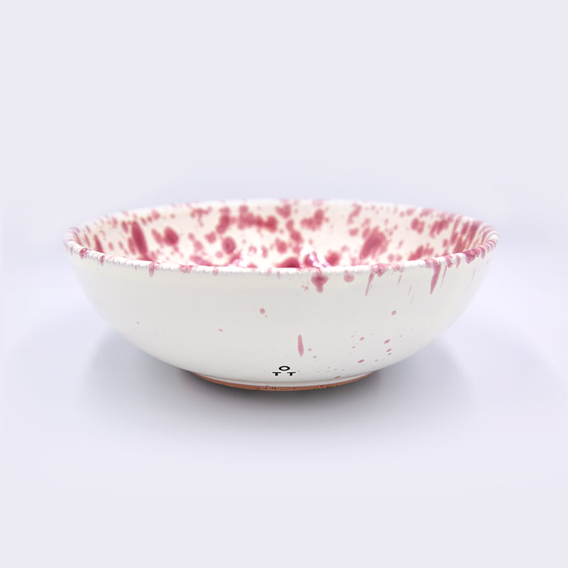 Splatter Pasta Bowl, D20cm, Cranberry-0