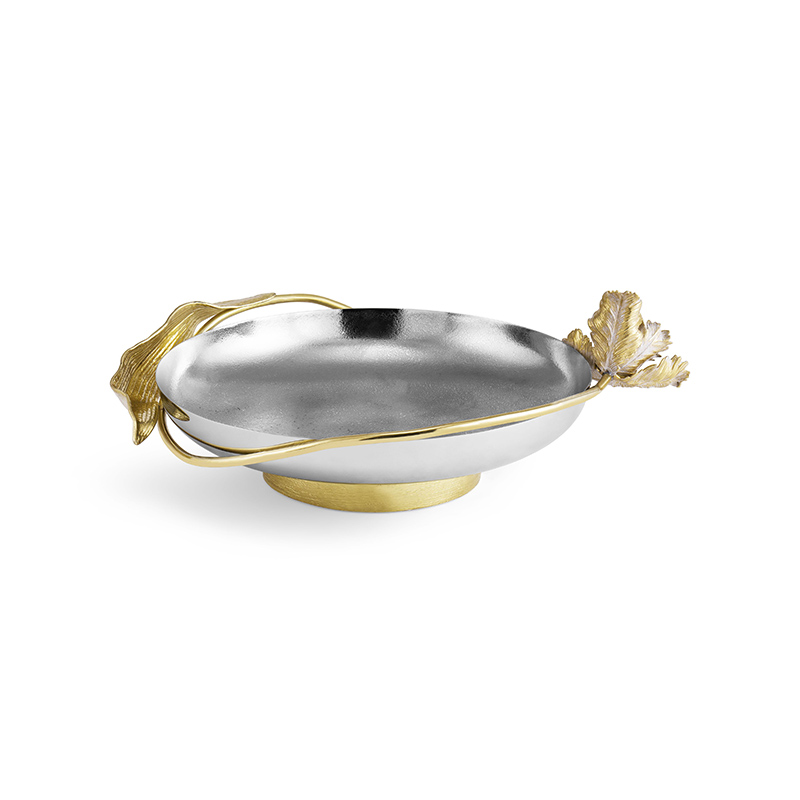 Tulip Platter, D30cm, Silver-1