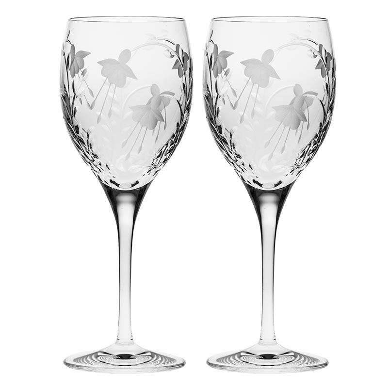 Catherine Set of 2 Wine Glasses, 280ml, Clear-0