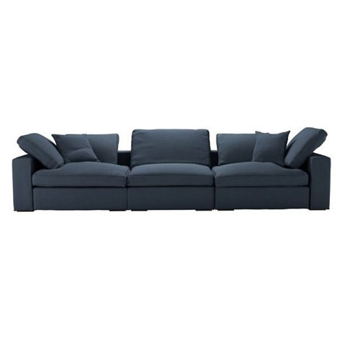 Long Island 3 part sofa, H93 x W349 x L245cm, Midnight Blue-0