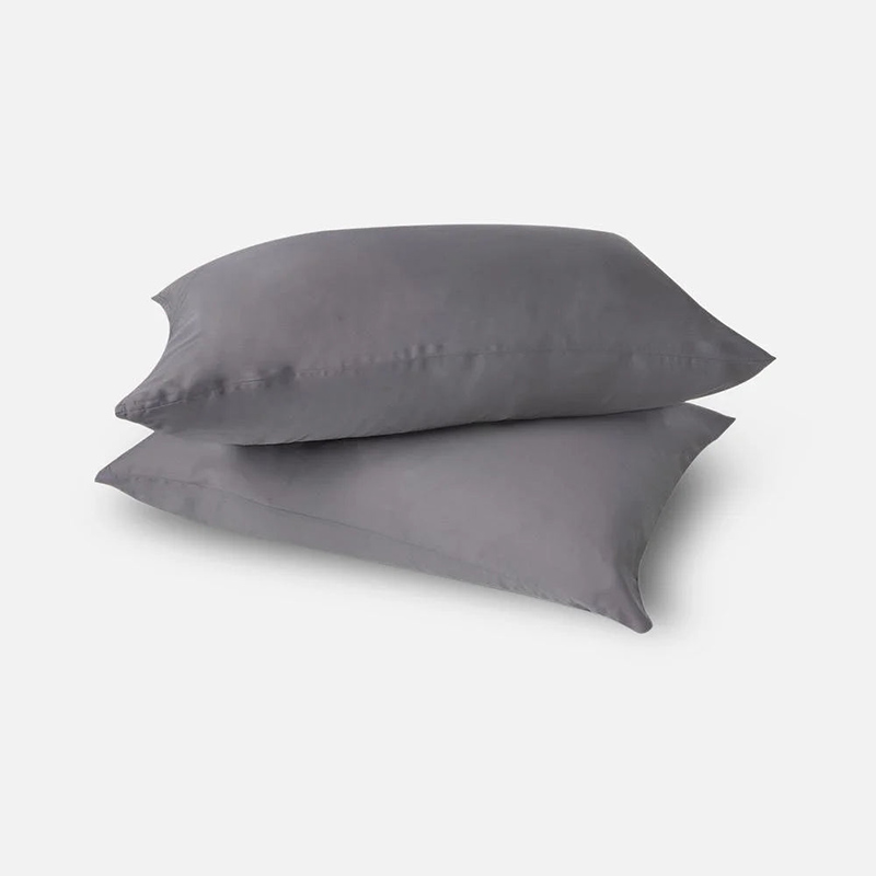 Eucalyptus Silk Pair of Standard Pillowcases, Grey-0