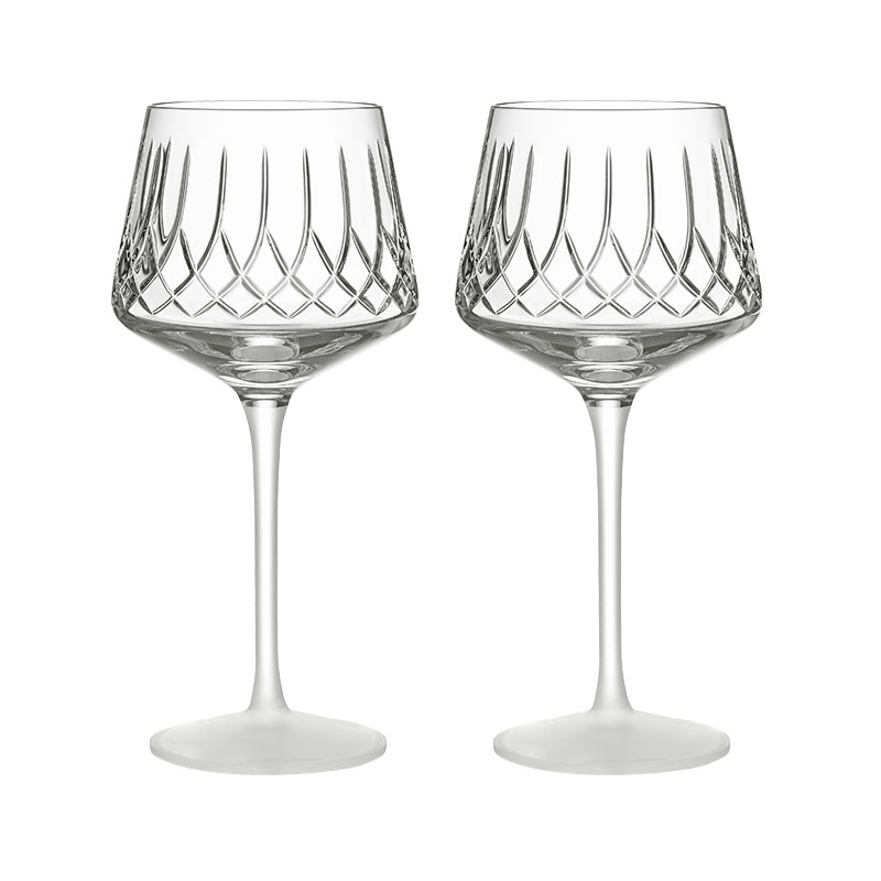 Lismore Arcus Set of 2 Wine Glasses, 420ml, Clear-0