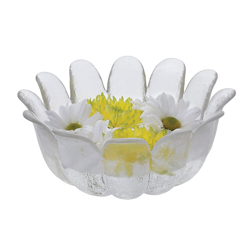 Daisy Bowl, D21.5cm, Clear-2