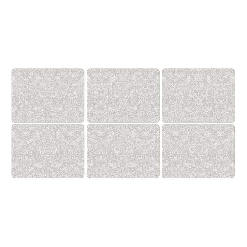 Pure Morris Set of 6 Placemats, L30.5 x W23cm, Strawberry Thief-1