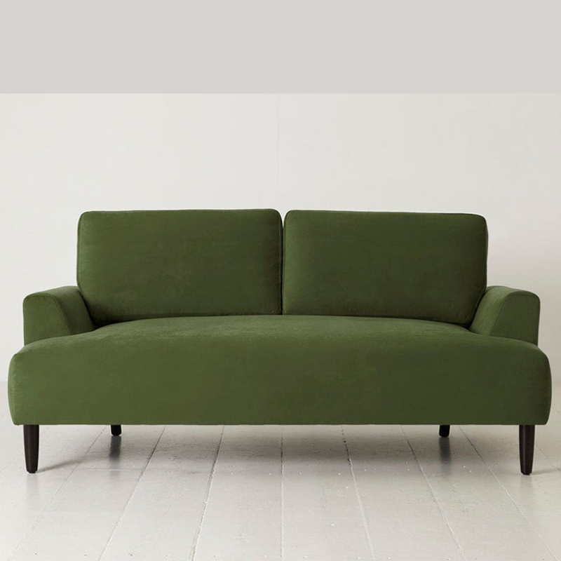 Model 05 2 Seater Velvet Sofa, Vine-1