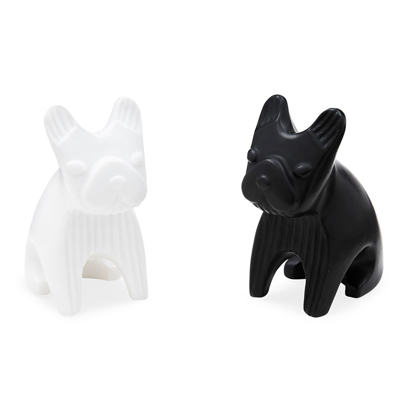 French Bulldog Salt & Pepper Shakers, Black & White-2