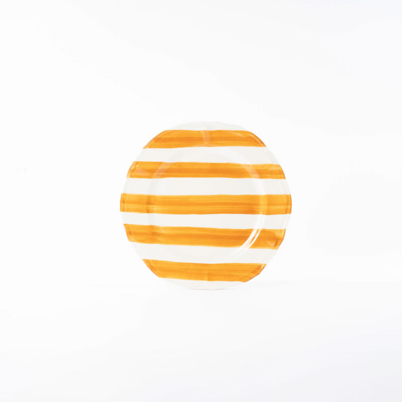 Stripes Plate, D21cm, Orange-0