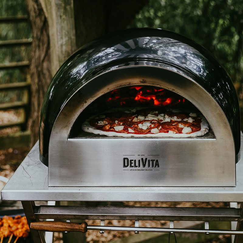 Wood-Fired Pizza Oven, Very Black-1