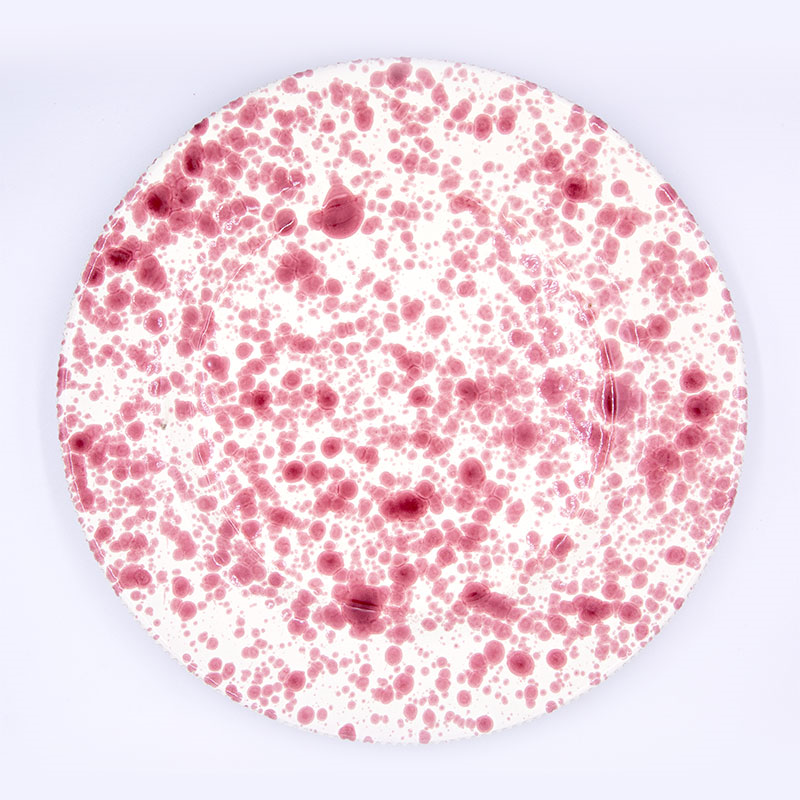 Splatter Dinner Plate, D24cm, Cranberry-2