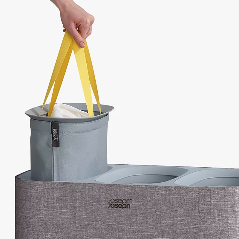 Tota Trio Laundry Basket, 90L, Grey-8