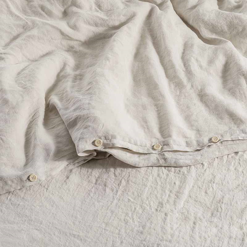 Linen King Size Duvet Cover, Clay-2