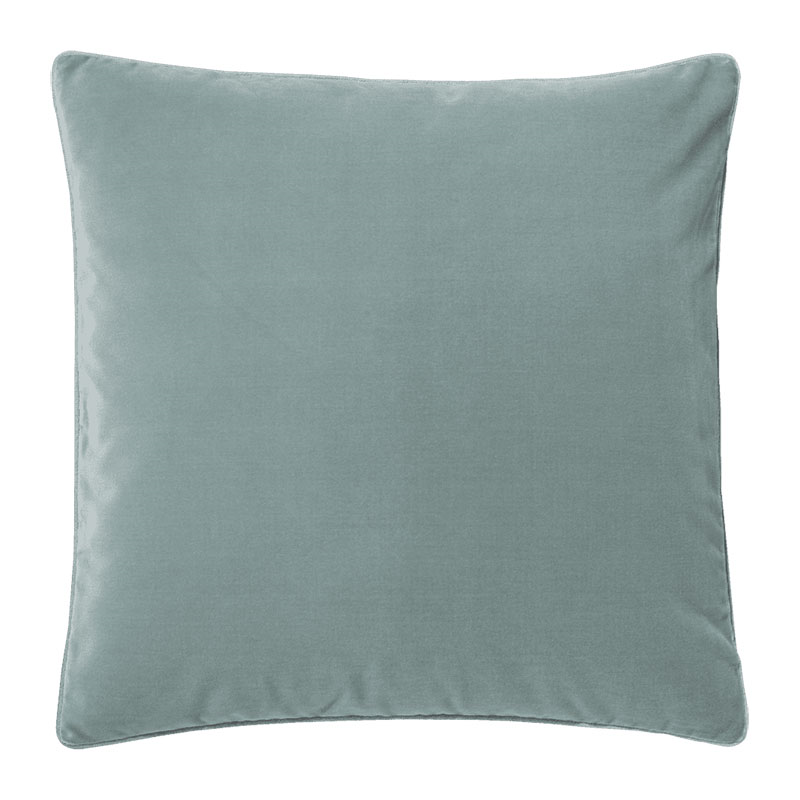 Plain Velvet Cushion cover, 51cm sq, Gainsborough Blue-0