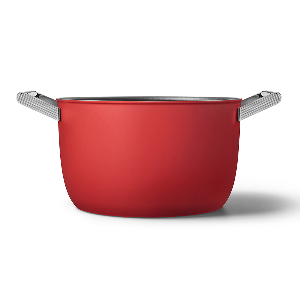 Casserole with Lid, 24cm, Red-1