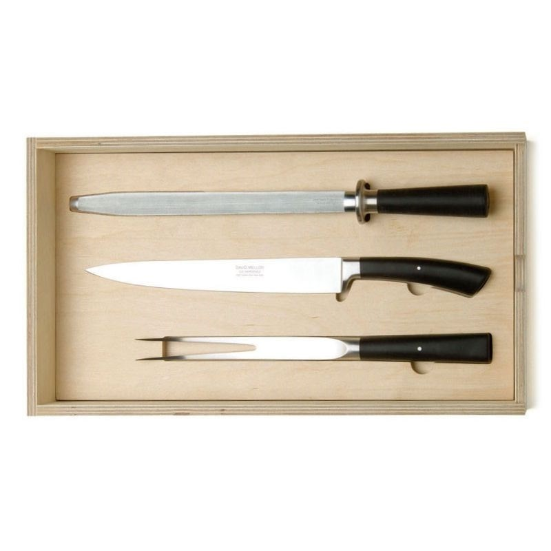 Carving set, black-0