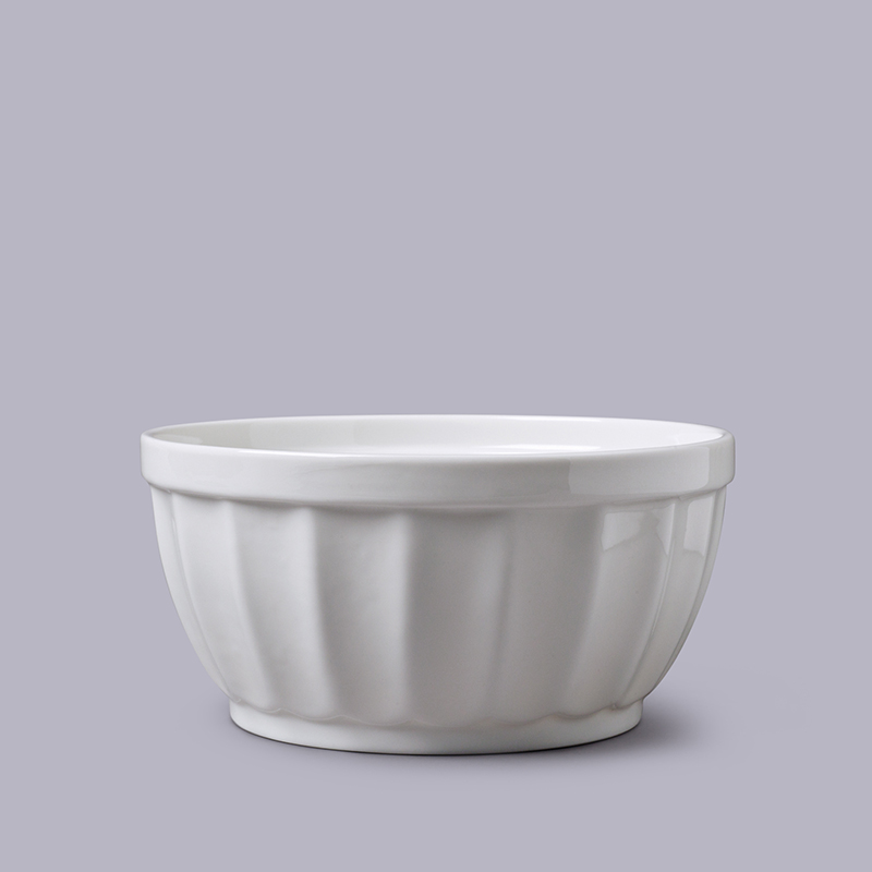 Fluted Bowl, 700ml, White-0