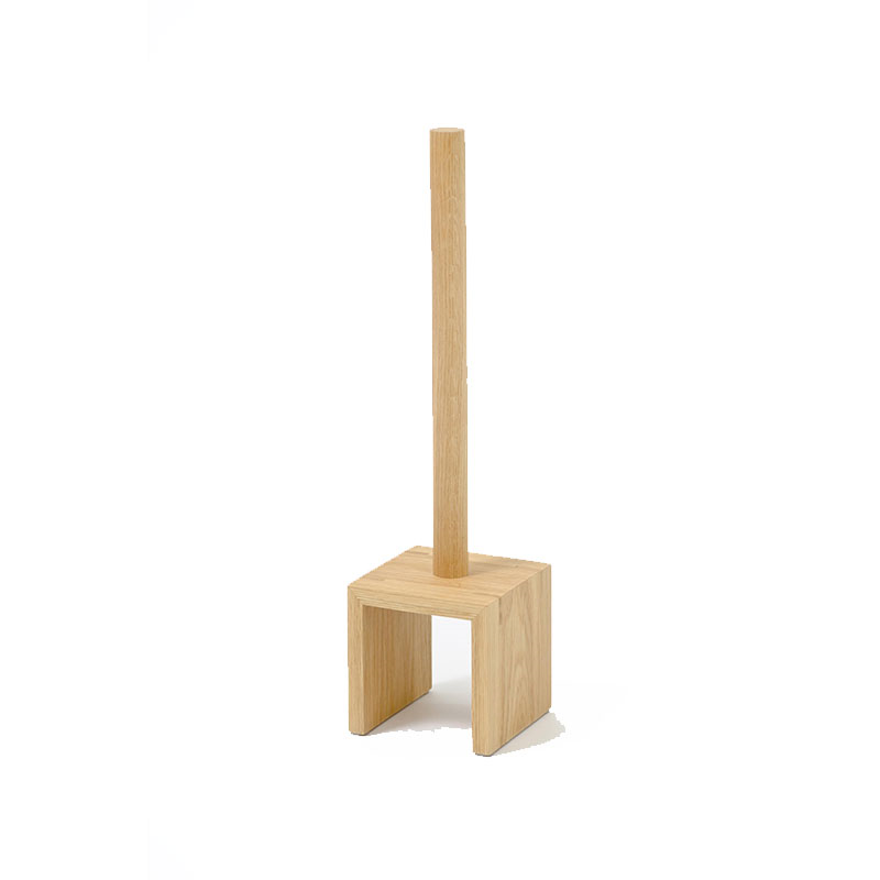 Cosmos Toilet Roll Holder, H48.5cm, Oak-3