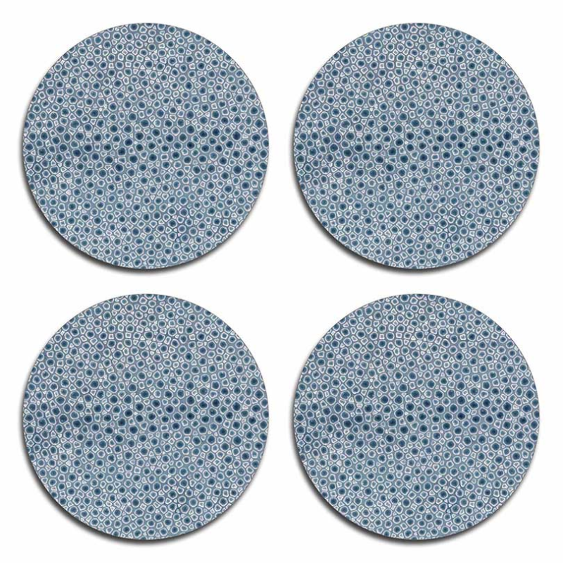 Shagreen Blue, Placemats, Set of 4-2