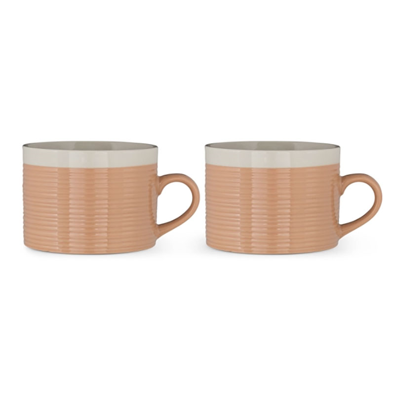 Kai Set of 2 Mugs, 350ml, Terracotta-3