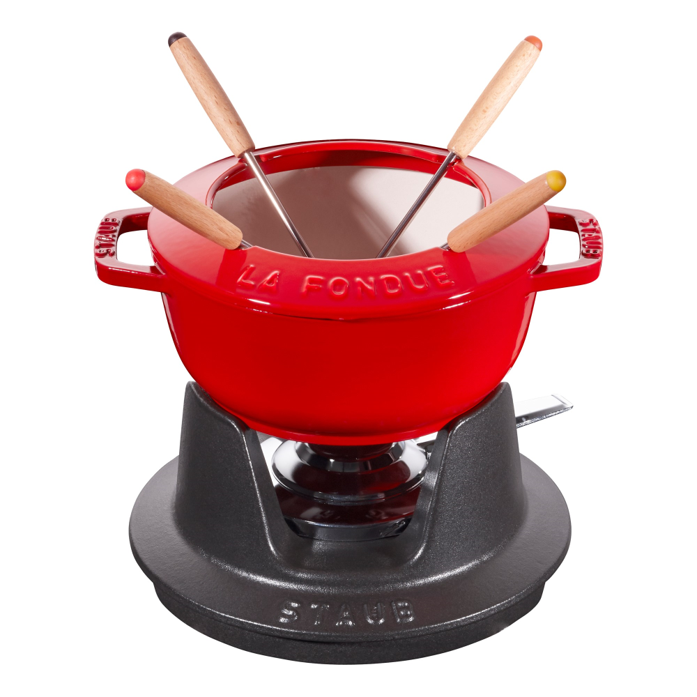 Mini fondue set, 10cm, Cherry-0