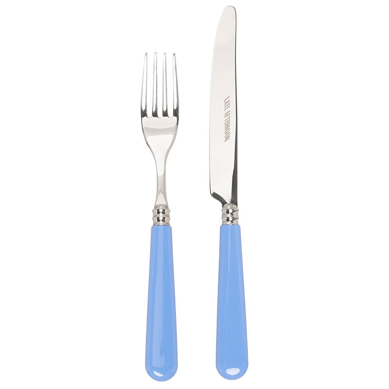 Knife and Fork Set, Sky Blue-0