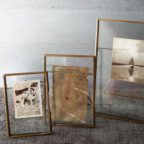 Danta Photo Frame, 4 x 6", Antique Brass-0