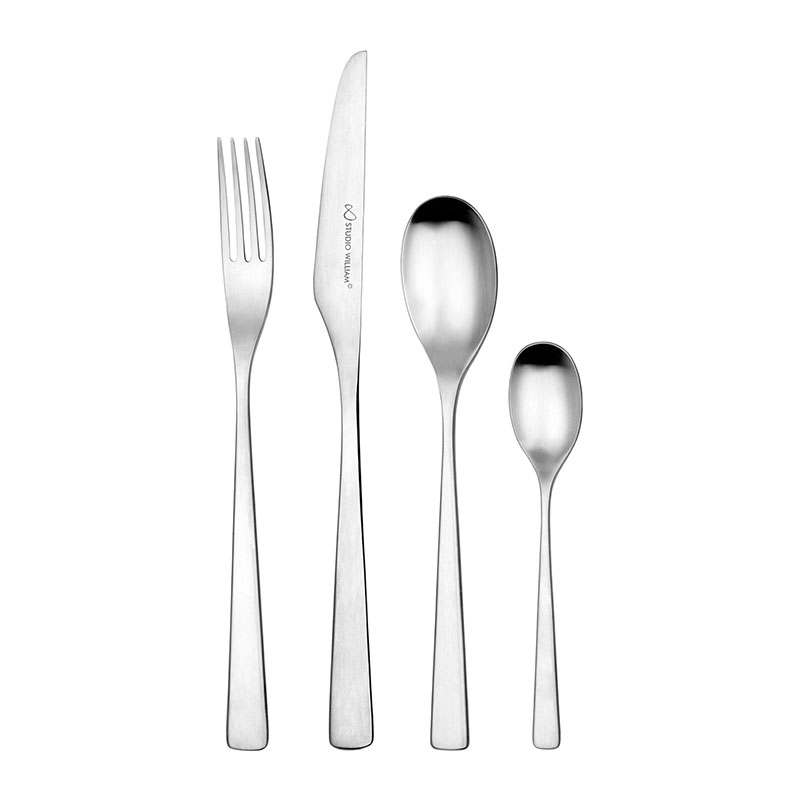 Tilia 16 Piece Cutlery Set, Satin Finish-2