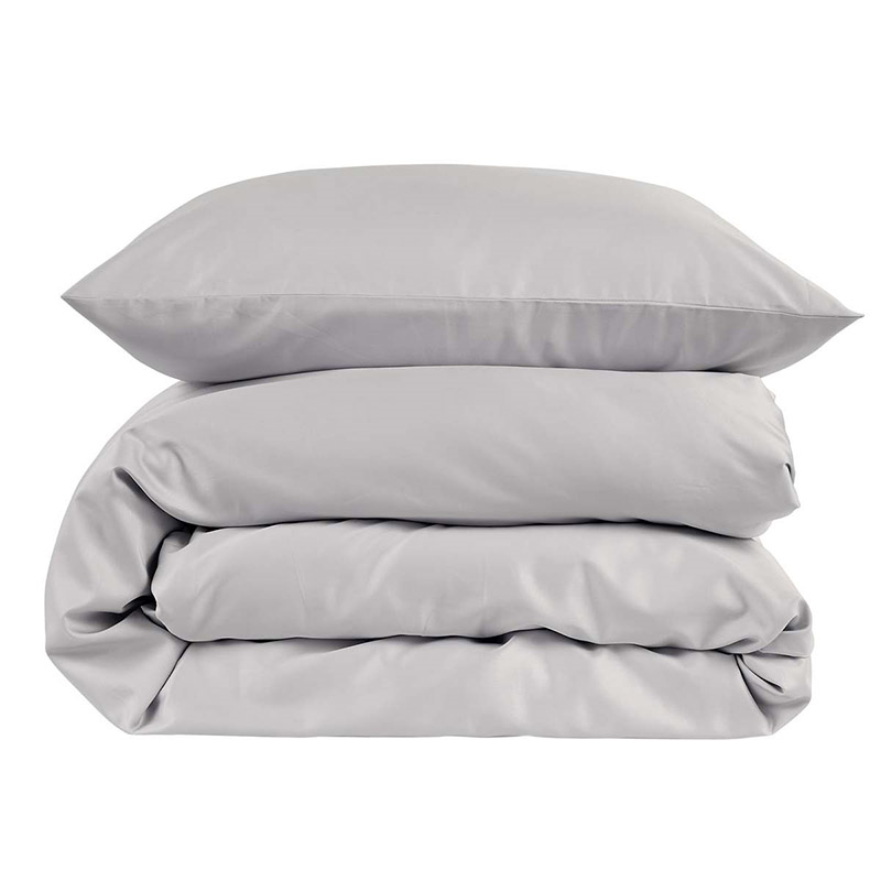 400 Thread Count Sateen Super King Duvet Set, Platinum-2