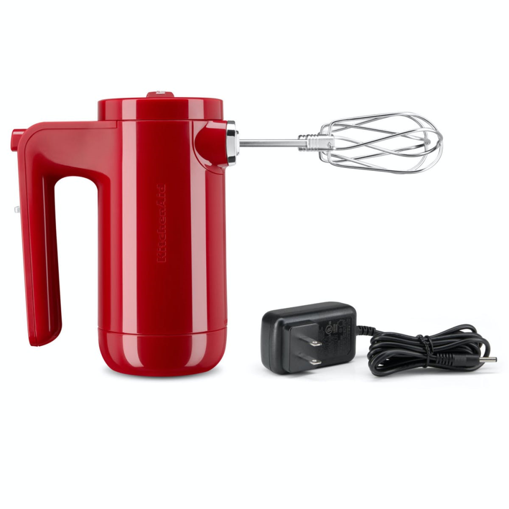 Cordless Hand Mixer, Empire Red-3