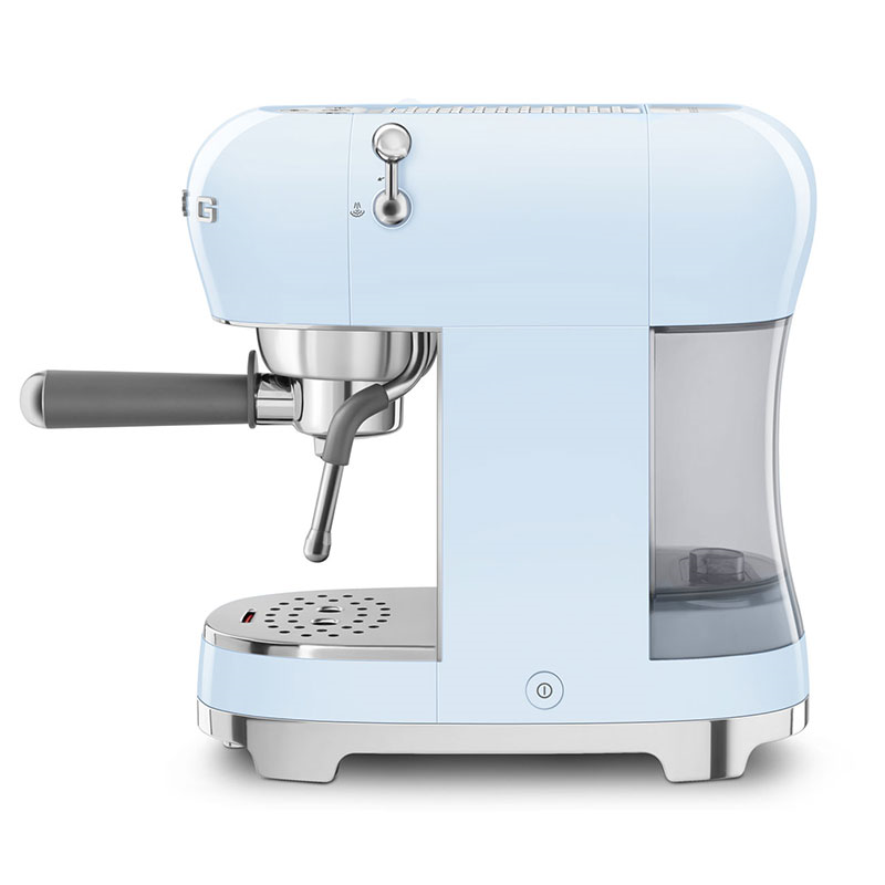 50's Style Espresso Coffee Machine, Pastel Blue-2