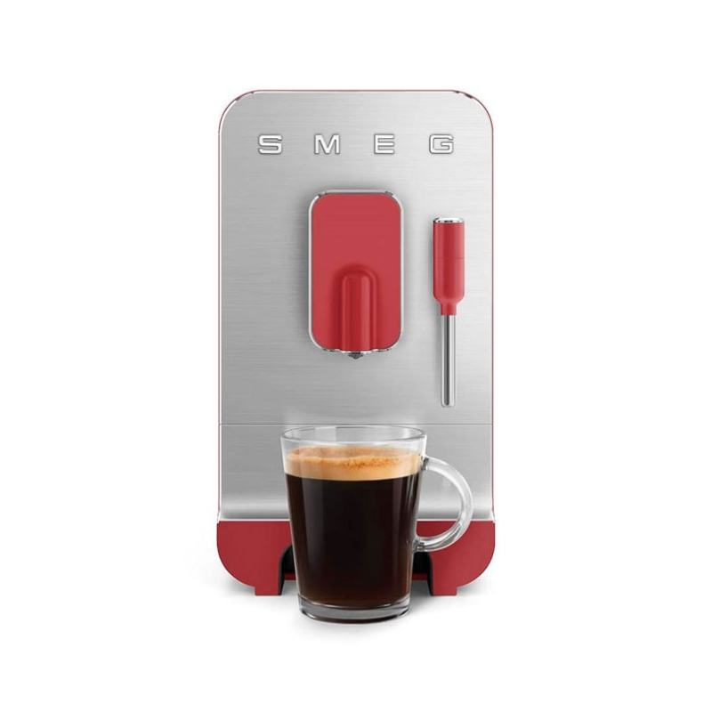 Bean to Cup Coffee Machine, 1.4L, Matt Red-1