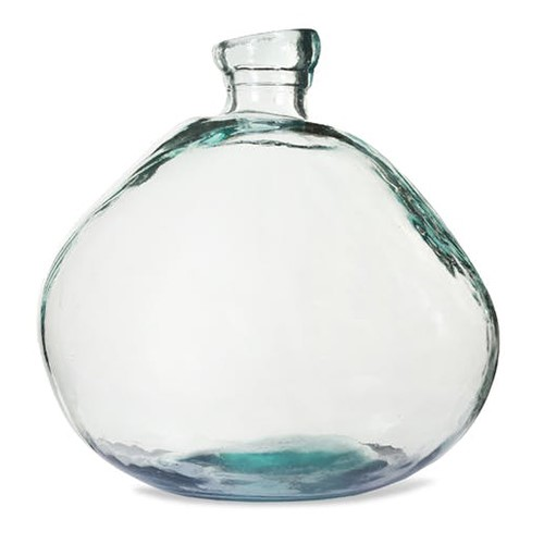 Wells Wide Bubble Vase, H22cm, Clear-1