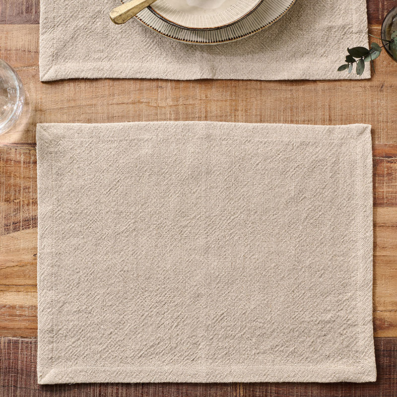 Sanee Set of 2 Placemats, L32 x W49cm, Natural-0