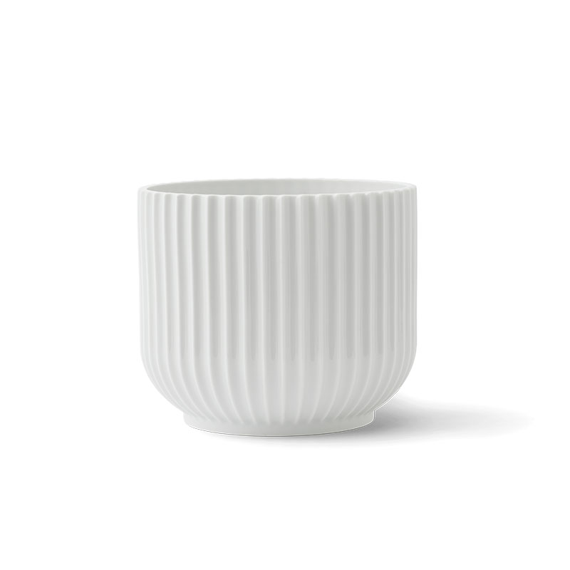 Lyngby Flowerpot, H16 x D18cm, White-0