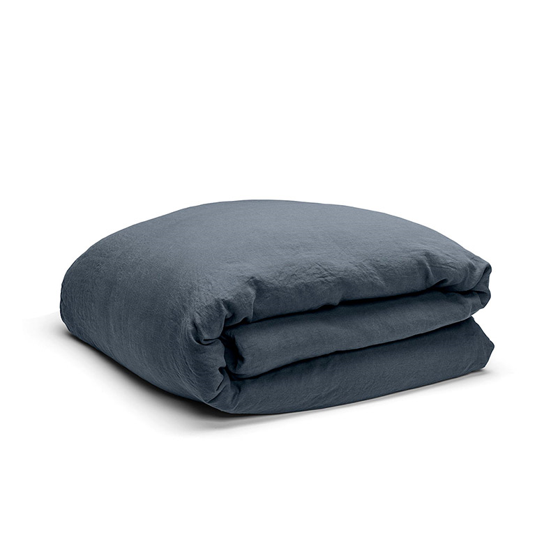 Linen Super King Duvet Cover, Ink-4