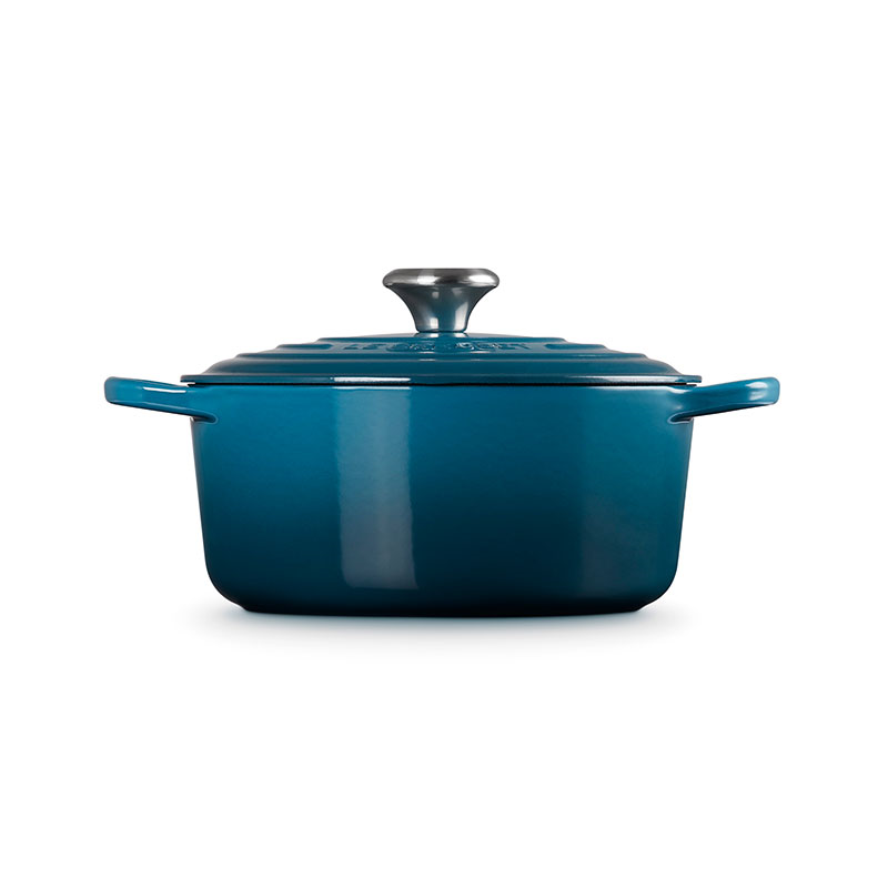 Signature Cast Iron Round casserole, Dia24cm - 4.2L, Deep Teal-2