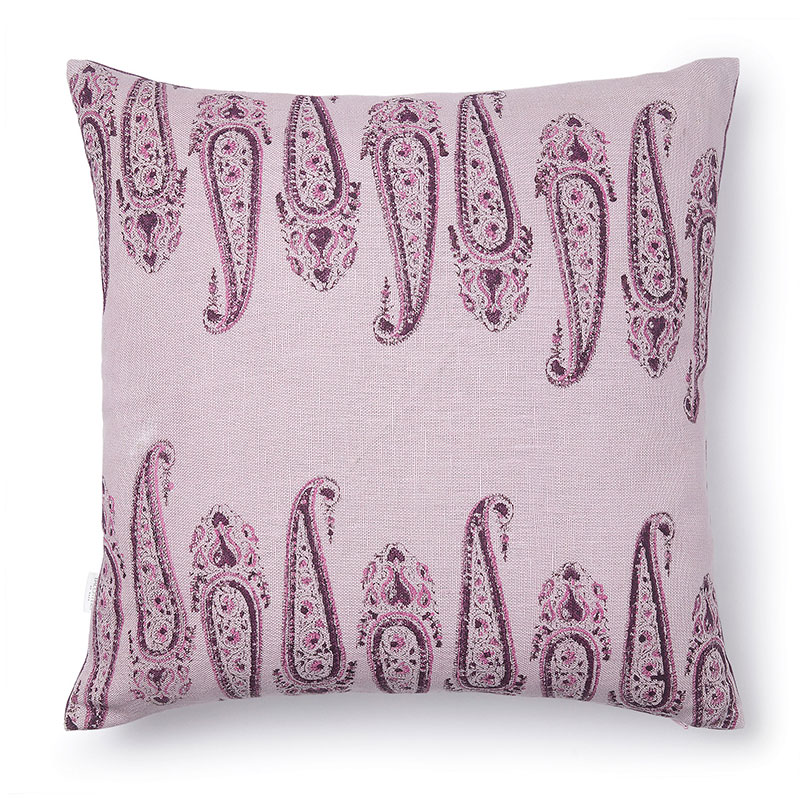 Isha Linen Cushion, 50cm x 50cm, Purple-1