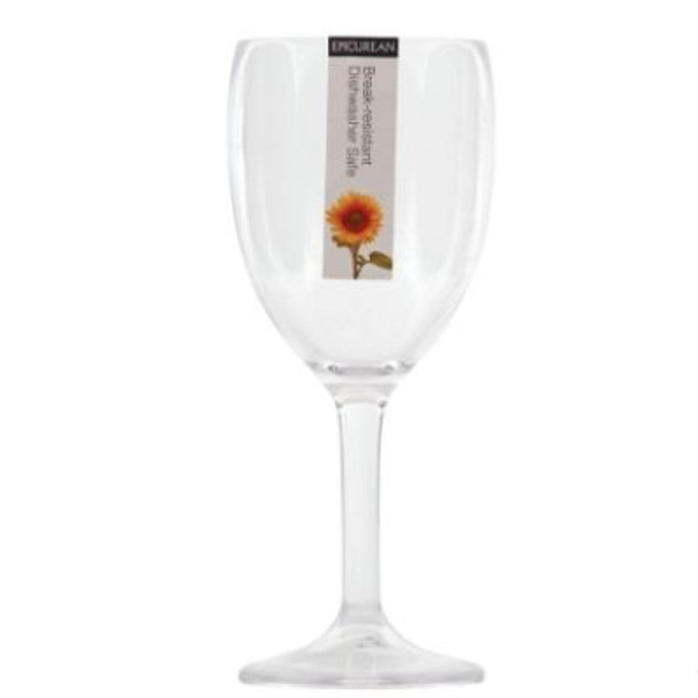 Acrylic Wine Glass, Stem, Single, 295ml-0