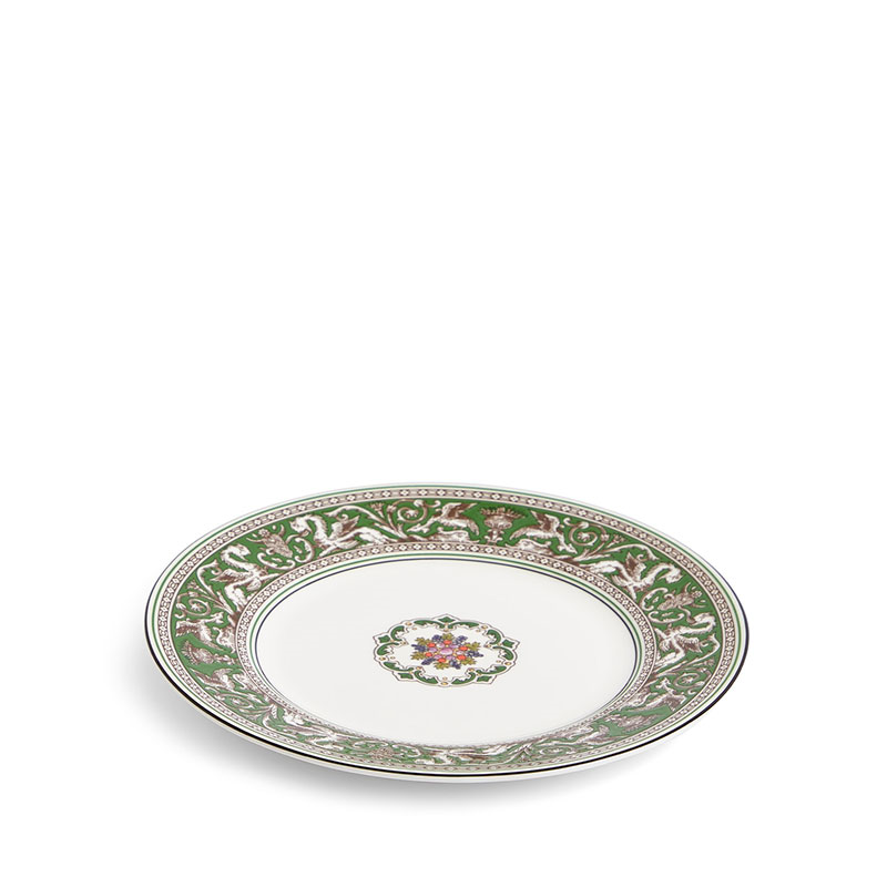 Florentine Plate, D20.6cm, Verde-0