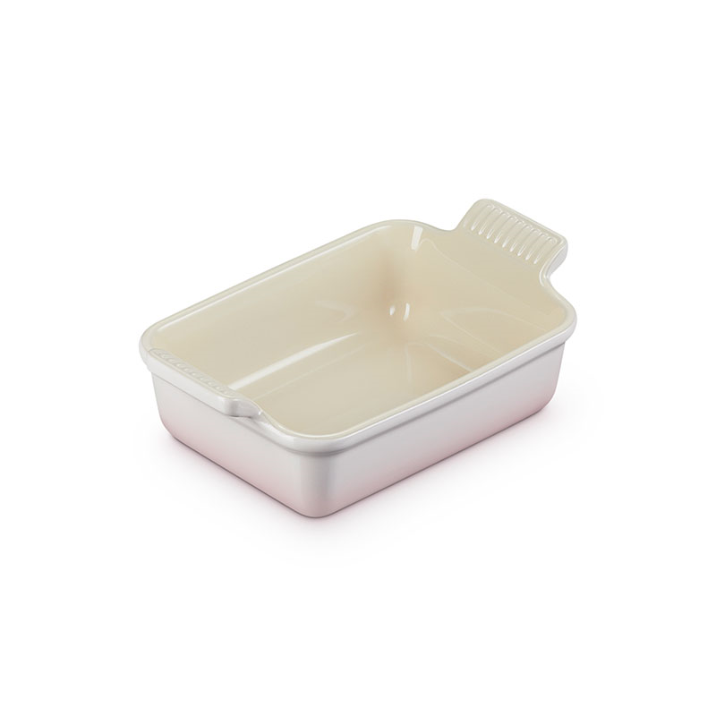 Stoneware Heritage Rectangular Dish, 19cm, Shell Pink-1