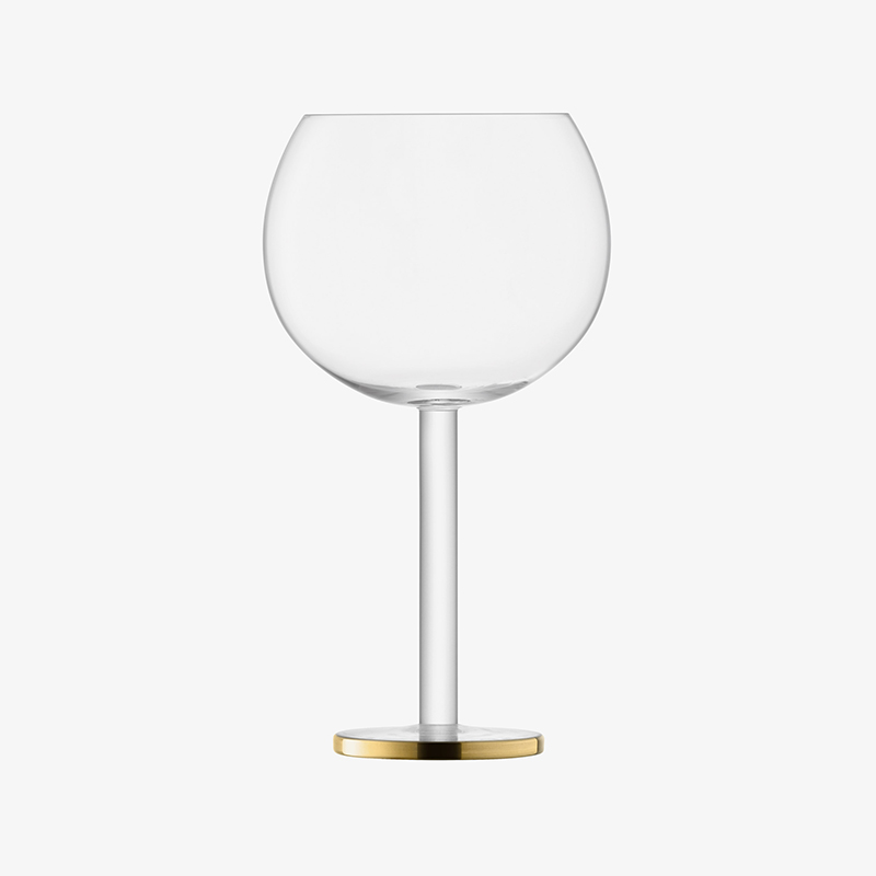 Luca Set of 2 Balloon Glasses, 560ml, Gold-3