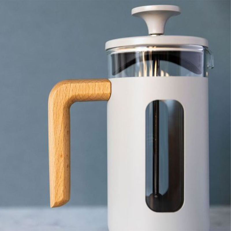 Pisa Stainless Steel Cafetière, 3 Cup, Latte-1