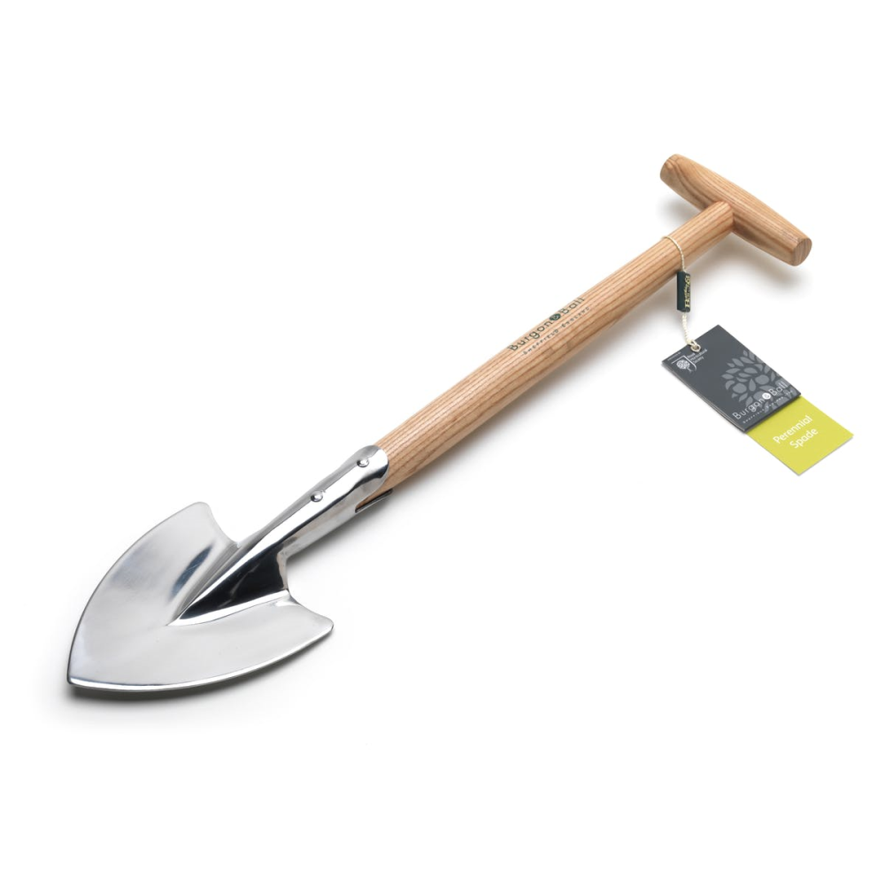 RHS Perennial Spade, Silver/Natural-0